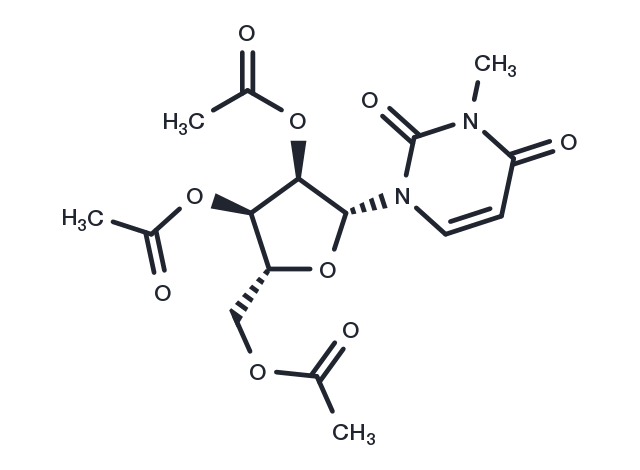 2’,3’,5’-Tri-O-acetyl-N3-methyluridine Chemical Structure