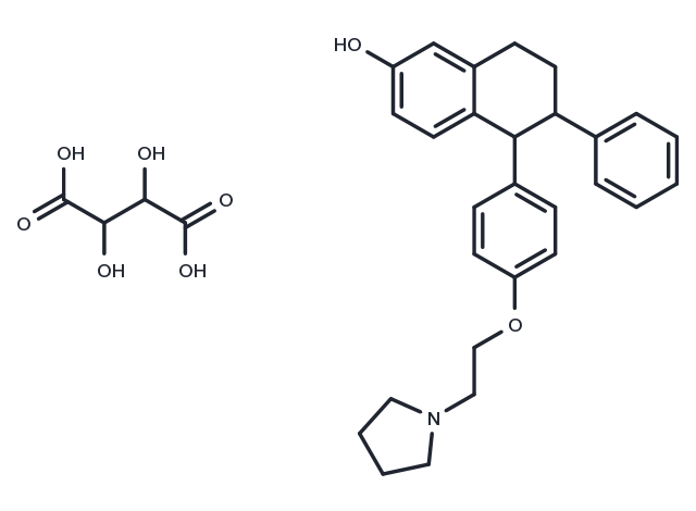 Lasofoxifene Tartrate Chemical Structure