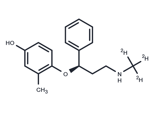 4-Hydroxyatomoxetine D3 Chemical Structure