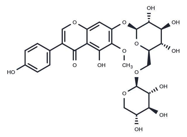 Tectorigenin 7-​O-​Xylosyl Glucoside Chemical Structure