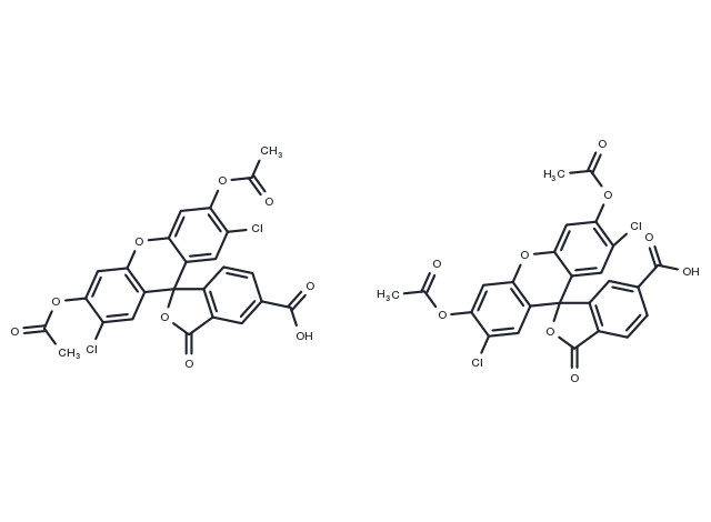 5(6)-Carboxy-2′,7′-dichlorofluorescein diacetate Chemical Structure