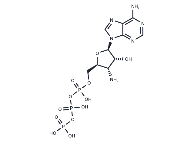 3'-Deoxy-3'-amino-ATP Chemical Structure
