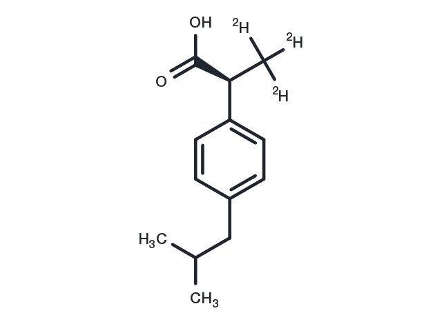 (S)-(+)-Ibuprofen D3 Chemical Structure
