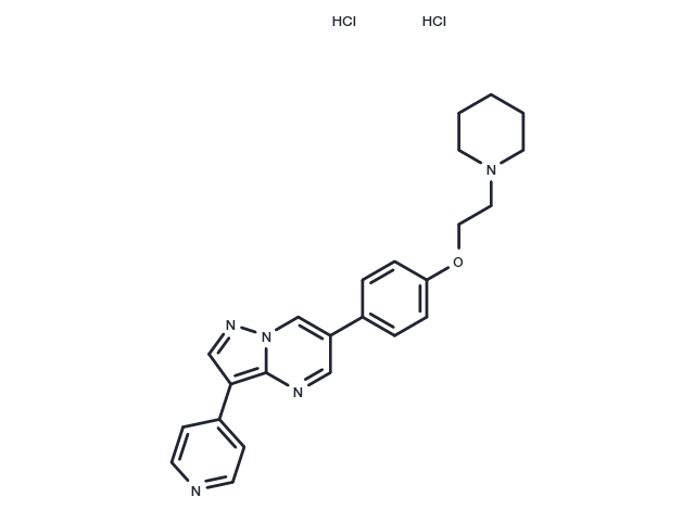 Dorsomorphin dihydrochloride Chemical Structure