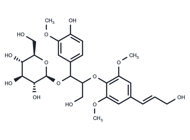 erythro-Guaiacylglycerol beta-sinapyl ether 7-O-glucoside