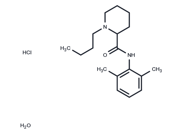 Bupivacaine hydrochloride monohydrate Chemical Structure