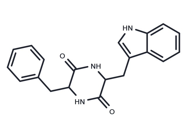 Cyclo(phenylalanyltryptophyl) Chemical Structure