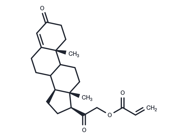 3,20-dioxopregn-4-en-21-yl acrylate Chemical Structure