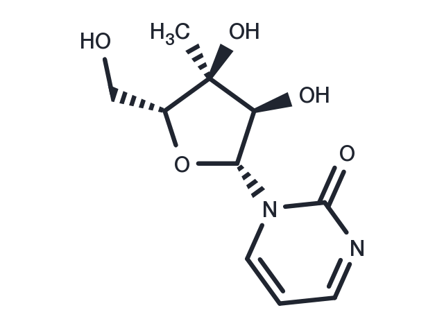4-Deoxy-3’-beta-C-methyluridine Chemical Structure