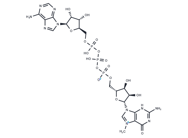 N7-Methyl-guanosine-5'-triphosphate-5'-adenosine Chemical Structure