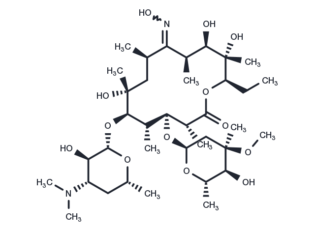9(E)-Erythromycin A oxime Chemical Structure