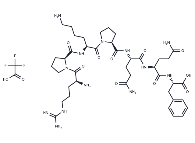 Substance P(1-7) TFA Chemical Structure