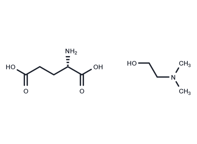 Deanol glutamate Chemical Structure