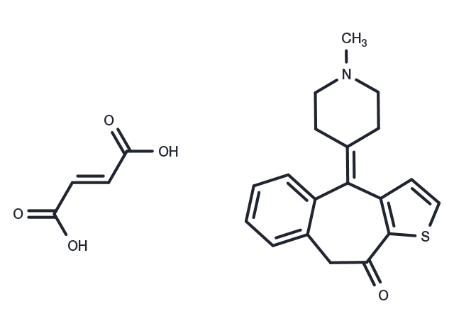 Ketotifen fumarate Chemical Structure