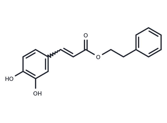 Caffeic Acid Phenethyl Ester Chemical Structure