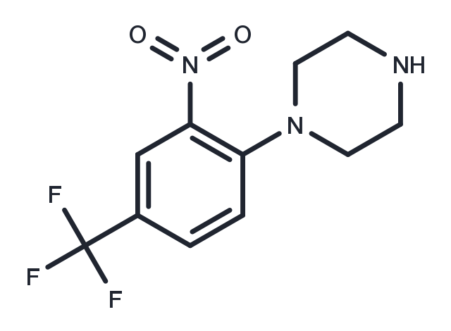 N-[2-nitro-4-(trifluoromethyl)phenyl]piperazine Chemical Structure