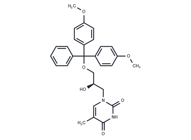 (R)-DMT-glycidol-thymine Chemical Structure