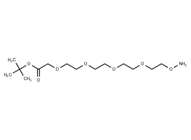 Aminooxy-PEG4-CH2-Boc Chemical Structure