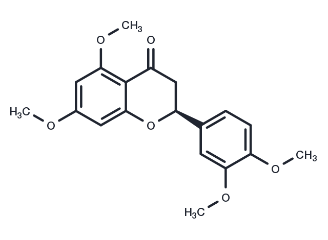 (2S)-5,7,3',4'-tetramethoxyflavanone Chemical Structure