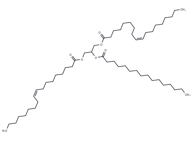 1,3-Dioleoyl-2-palmitoylglycerol Chemical Structure