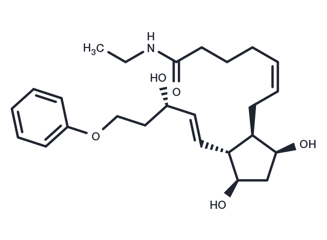 17-phenoxy trinor Prostaglandin F2α ethyl amide Chemical Structure