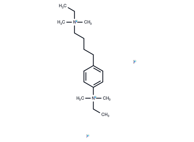 Ammonium, (4-(p-ethyldimethylammoniophenyl)butyl)ethyldimethyl-, diiodide Chemical Structure