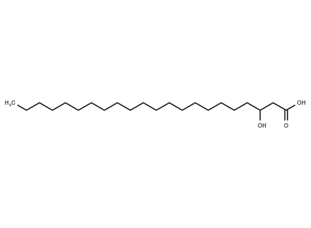 3-hydroxy Docosanoic Acid Chemical Structure