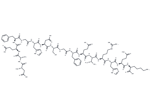 β Amyloid (1-16) rat Chemical Structure