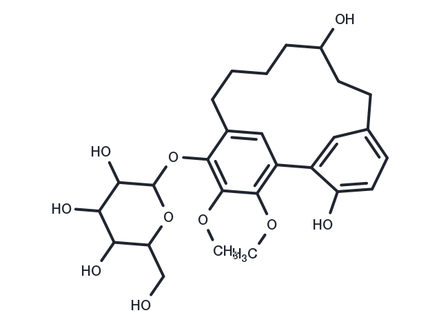 (+)-S-Myricanol glucoside Chemical Structure