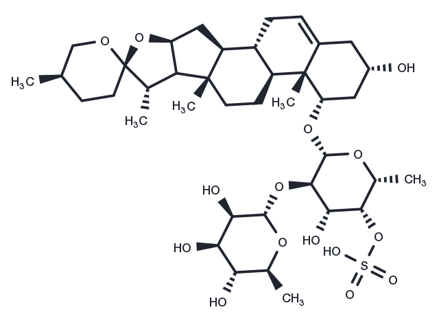 Ophiopogonin B sulfate Chemical Structure