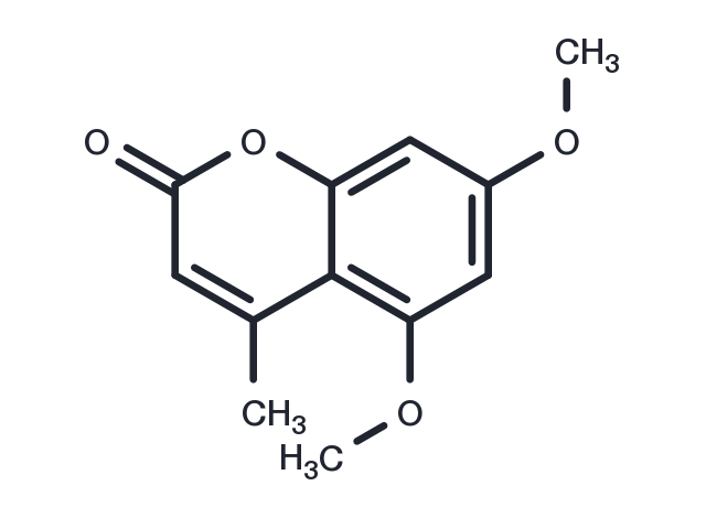 5,7-Dimethoxy-4-methylcoumarin Chemical Structure