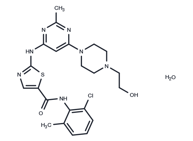 Dasatinib monohydrate Chemical Structure
