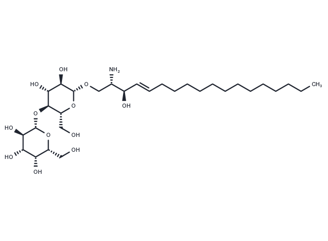 Lactosylsphingosine (d18:1) Chemical Structure