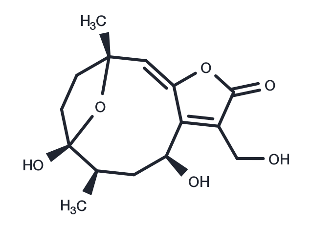 8alpha-Hydroxyhirsutinolide Chemical Structure