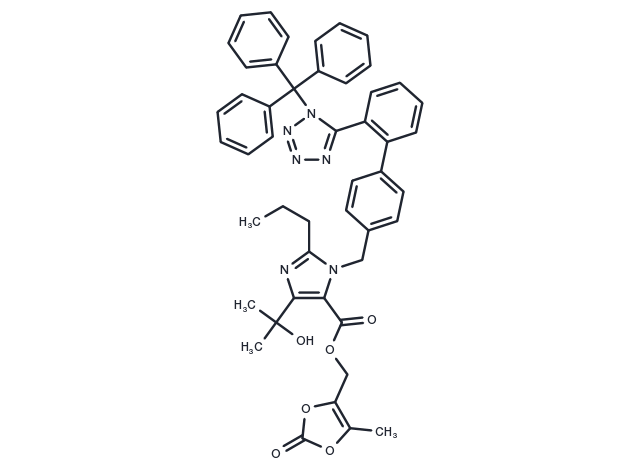 Tritylolmesartan Medoxomil Chemical Structure