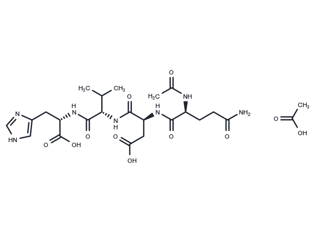 Acetyl tetrapeptide-9 Acetate Chemical Structure