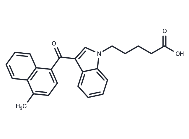 MAM2201 N-pentanoic acid metabolite Chemical Structure