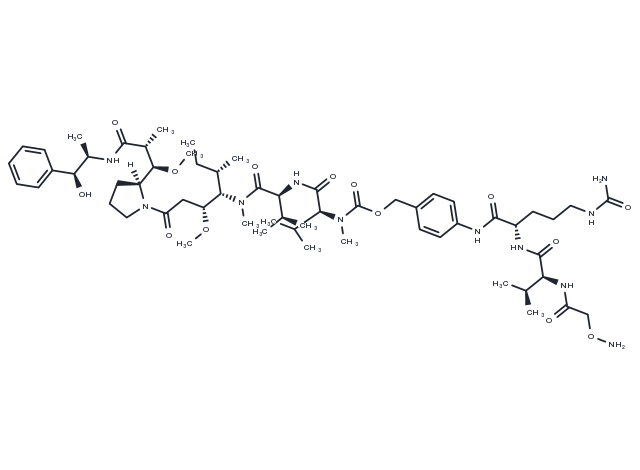 (Aminooxy)acetamide-Val-Cit-PAB-MMAE Chemical Structure