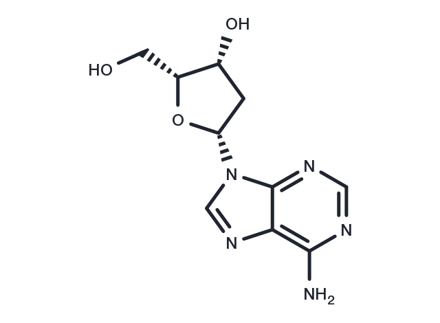 9-(2-Deoxy-beta-D-threo-pentofuranosyl)adenine Chemical Structure