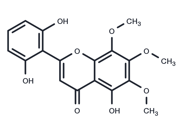 5,2',6'-Trihydroxy-6,7,8-trimethoxyflavone Chemical Structure