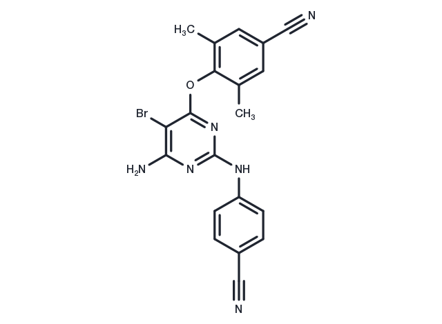 Etravirine Chemical Structure