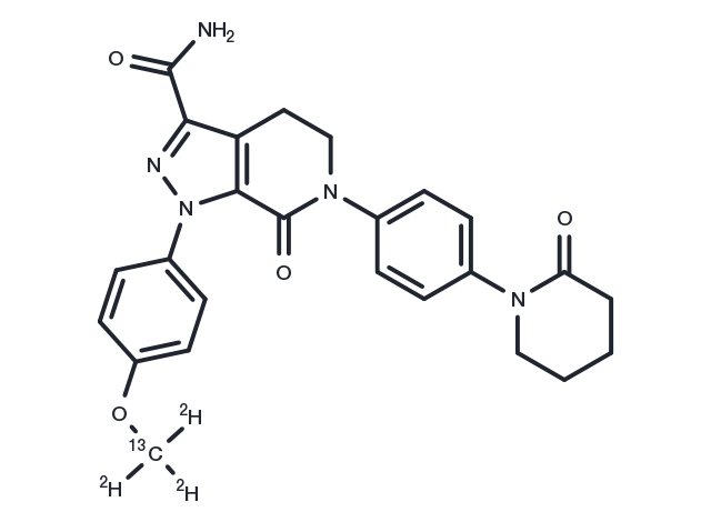 Apixaban 13C,d3 Chemical Structure