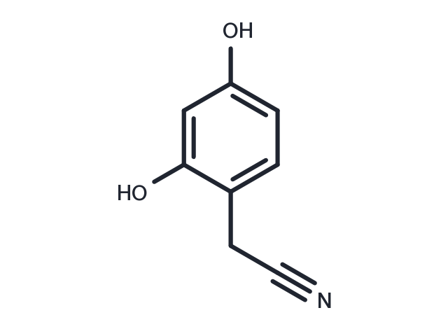 (2,4-Dihydroxyphenyl)acetonitrile Chemical Structure