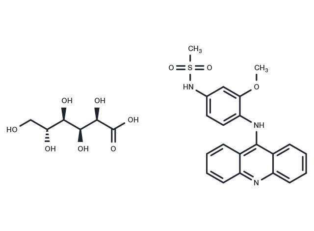 Amsacrine gluconate Chemical Structure