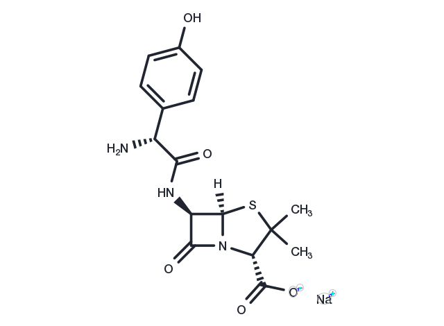 Amoxicillin Sodium Chemical Structure