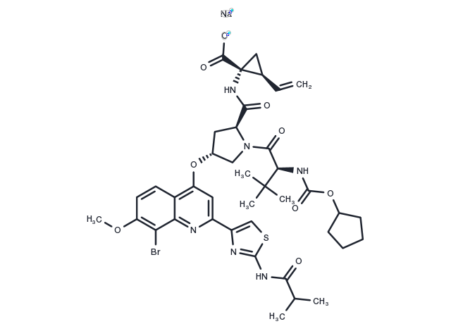 Faldaprevir sodium Chemical Structure