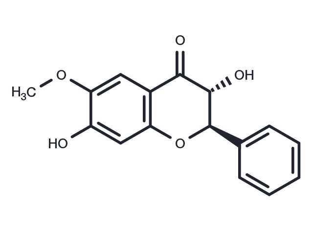 7-Hydroxy-6-methoxydihydroflavonol Chemical Structure