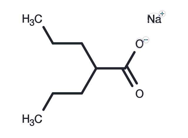 Valproic acid sodium salt Chemical Structure