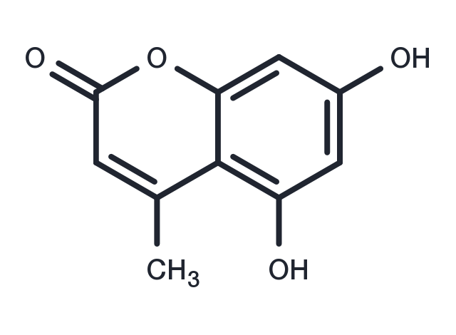 5,7-Dihydroxy-4-methylcoumarin Chemical Structure