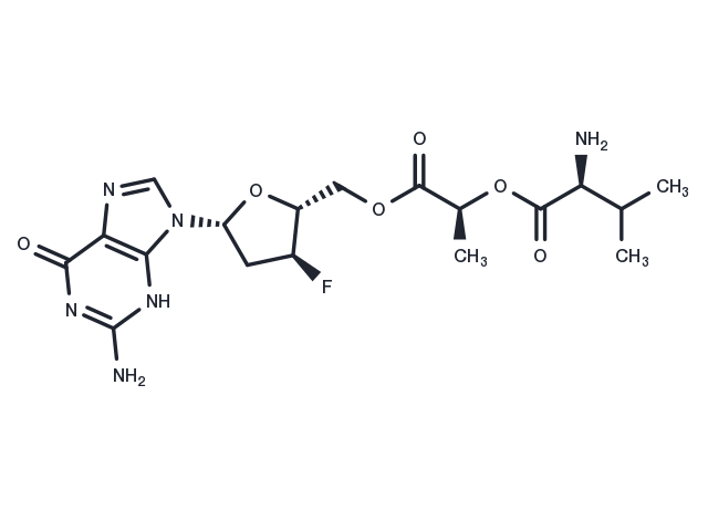 Lagociclovir valactate Chemical Structure